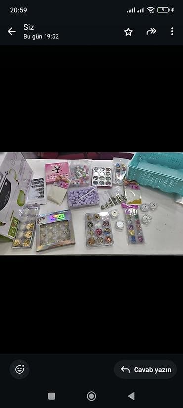xonca desti: Dırnaq bəzəyi üçün aksesuar seti - Çeşidli “Nail Accessories” — 2