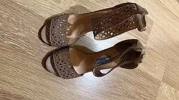 Brend: Prada Model: Açıq burunlu, kəsik naxışlı sandal Rəng: Bej/nude — 3