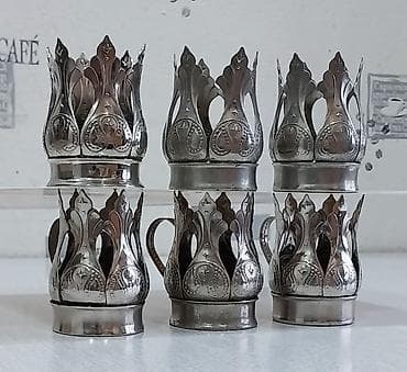 Armudu stəkanlar, rəng - Gümüşü, 6 ədədli dəst, SSRİ lalafo.az -da Armudu stəkanlar, rəng - Gümüşü, 6 ədədli dəst, SSRİ