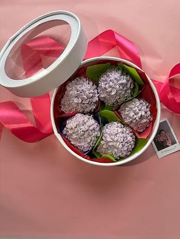 Şirniyyat məhsulları: Hədiyyəlik “zefir çiçək” şirniyyat qutusu - İdeal seçim: ad günləri — 2