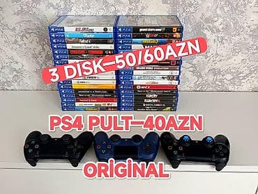 injustice: Disklər tək-tək 25azn/30azn / 3disk–50/60azn Original dualshock4—40azn — 1