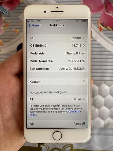 iphone 11 barter: IPhone 8 Plus, Qızılı, Barmaq izi — 9