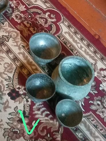 antik samovar: Antik pirinç samovar - Material: bürünc/pirinç gövdə, döymə və damğa — 9