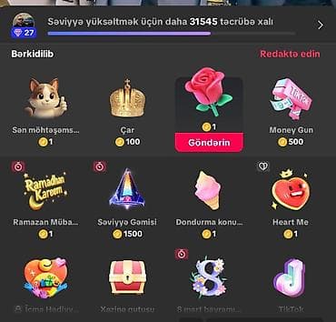 İstehsal avadanlığı: Orginal şəxsi Tiktok səhifəmdi.Jeton sifarişiylə məşğul olanların — 2