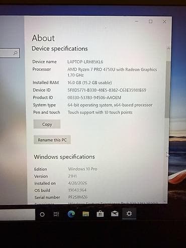 epson a3 printer: İşlənmiş Lenovo ThinkPad, 14 ", AMD Ryzen 7, 256 GB — 3