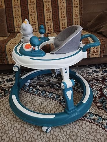 çəliklər: Uşaq gəzdirəni (walker) - Dairəvi baza və 6 təkər: hərəkəti — 3