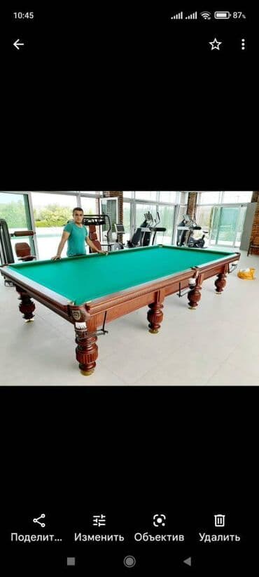 теннисный стол: Bilyard temiri qurawdrilmasi Parcalarin deyiwdrilmesi — 4