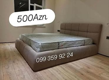 taxta: Modern dizaynlı yumşaq çarpayı dəsti - Böyük ölçülü, alçaq profilli — 1