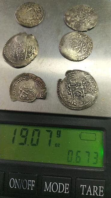 07 modelka: Antik kolleksiya dəsti - 2 ədəd bəzəkli mini mis/kupro-nikel qab — 2