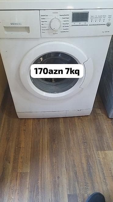 Elektronika: Siemens önyükləməli paltaryuyan - Yük həcmi: 7 kq - Rəqəmsal ekran və — 1