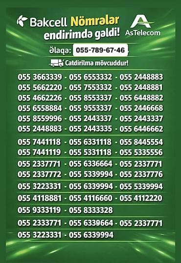 telefon stasionar: Nömrə: ( 055 ) — 1