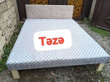 Təzə çarpayılar. 1 nəfərlik çarpayılar 60manat. 2 nəfərlik taxt — 5