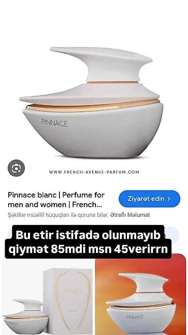 PINNACE BLANC uniseks ətir - Brend: French Avenue (Pinnace) - Tip — 1
