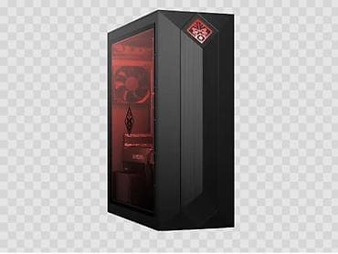intel core i: HP OMEN oyun stolüstü kompüter - Güclü və zərif qara korpus, ön — 1