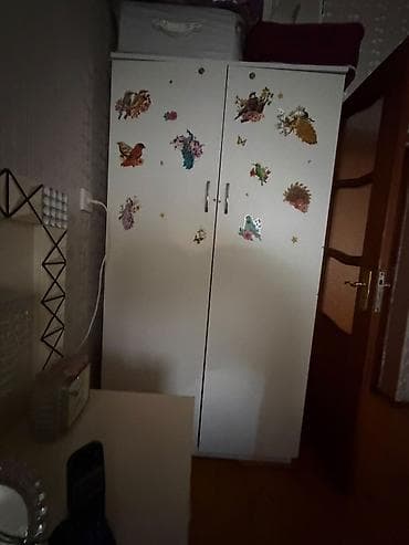 qapi: Oğlan və qız üçün, 2 qapılı, Açılan, Düz dolab — 1