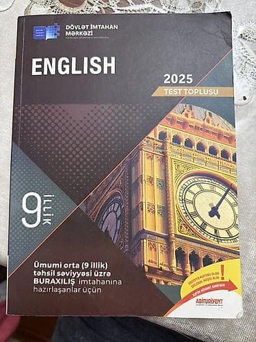 Kitablar və jurnallar: Məhsul: “English – 2025 Test Toplusu” (DİM) - Təyinat: Ümumi orta (9 — 1