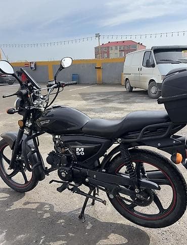 bmw 1 118: Tufan M50 motosiklet Satılır. - Rəng: qara, qırmızı halqalı təkərlər — 2