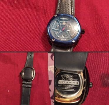 Сумки: Б/у, Наручные часы, Diesel, цвет - Синий — 1