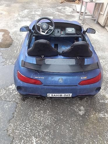 ucuz maşinlar: Uşaq üçün elektrikli minik maşını – ikinəfərlik, mavi rəng — 6