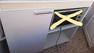 Ev və bağ: Mətbəx dolabı – soba üçün yer və açıq rəfli - Material: laminat/LDSP — 4