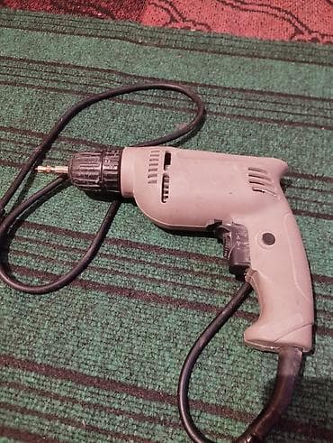 mini drel: Şəbəkə ilə işləyən elektrik matkap/şamofor - 220V iki pinli fişli — 2