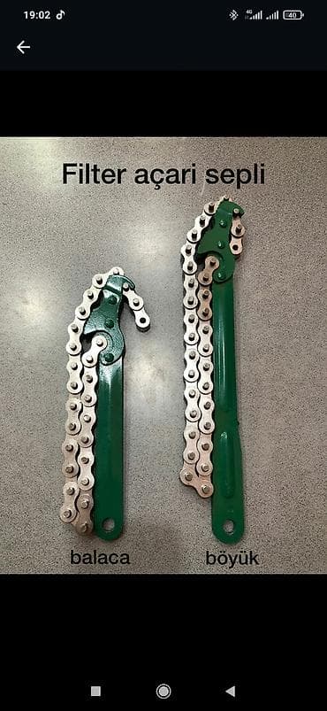 pnevmatik acar: Filter açar sepli — 1