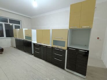 Divanlar: Mətbəx mebel dəsti - Müasir dizayn: İki rəng kombinasiya – yuxarı — 2