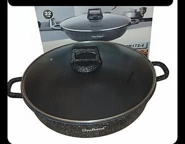 Qazanlar: Qazan, rəng - Qara, Qranit, 32 sm — 1