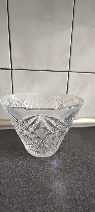 meyve qabı: Хрустальная ваза для фруктов. СССР сервантное хранение . в отличеом — 1