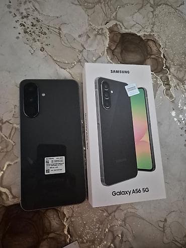 Samsung Galaxy A56 5G, 256 GB, rəng - Qara, Barmaq izi, İki sim kartlı, Face ID