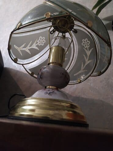 lan кабель: Masaüstü dekorativ abajur lampa - Stil: klassik/vintaj dizayn - — 2