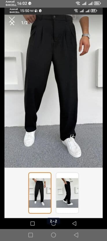 Klassik Şalvar, XS, rəng - Qara — 3