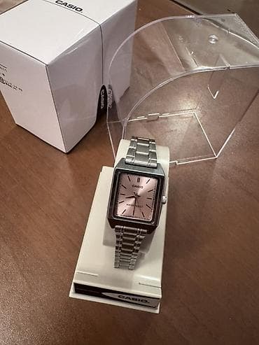 Kişi ayaqqabıları: Qol saatı, Casio, rəng - Gümüşü — 4