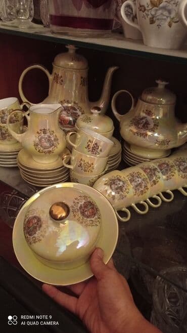 Qəhvə dəsti, rəng - Ağ