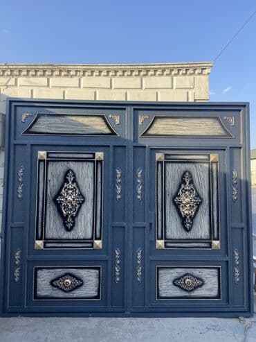 işləmiş dərvazalar: Yeni Dəmir Həyət darvazası, 3 m, Mexaniki, Qapı ilə, rəng - Qara, Kredit var, Ödənişli quraşdırma, Ünvandan götürmə, Ödənişli çatdırılma, Rayonlara çatdırılma — 18