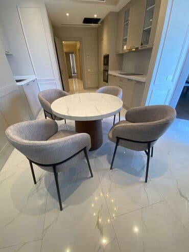 binede satilan heyet evleri: İşlənmiş, Oval masa, 4 stul — 1