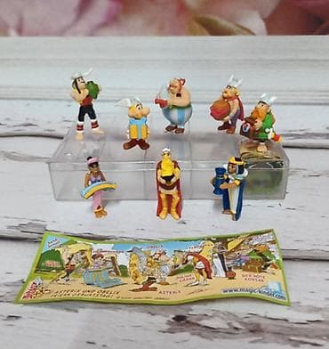 masa oyuncaqlari: Kinder Surprise Asterix və Misir Komplekti + Original Vərəq | Vintage — 1