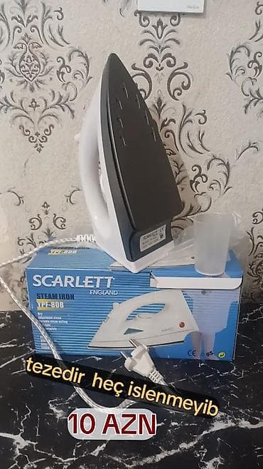 Scarlett buxarlı ütü, model YFE-808. Xüsusiyyətlər: - Buxar