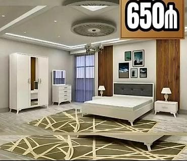 İkinəfərlik çarpayı, Dolab, Komod, 2 tumba, Azərbaycan, Yeni