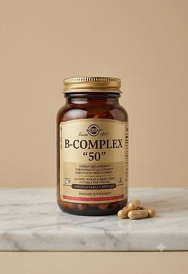 🇺🇸 ABŞ istehsalı – Solgar B-Complex "50" 💛💊 Solgar 1947-ci ildən
