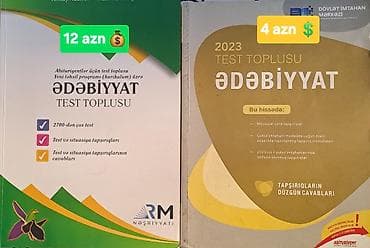 Məhsul: Ədəbiyyat üzrə test topluları (2 kitab) 1) “Ədəbiyyat – Test lalafo.az -da Məhsul: Ədəbiyyat üzrə test topluları (2 kitab) 1) “Ədəbiyyat – Test