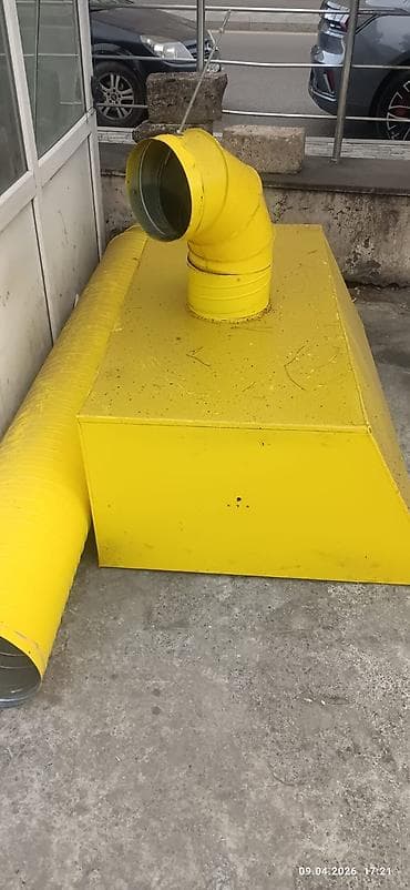 Sənaye havalandırma kuboku və hava kanalı sistemi - Material: qalın