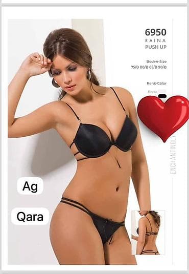 силиконовый бюстгальтер пуш ап: Raina 6950 Push-Up dəst - Model: Raina 6950, push-up sütyen - — 1