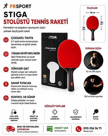 💥 stolüstü tennis raketkasi, raketka, ✅ 7/24 əlaqə saxlaya