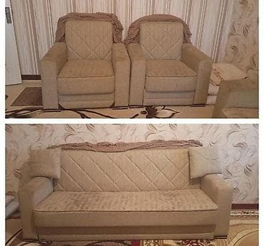 İşlənmiş, Divan, 2 kreslo, Bazalı, Açılan