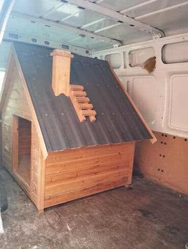 Opel: Taxta it evi - Material: təbii ağacdan yığılma, iç və çöl səthləri — 9