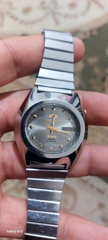 android saat: Qol saatı, Orient, rəng - Gümüşü — 10