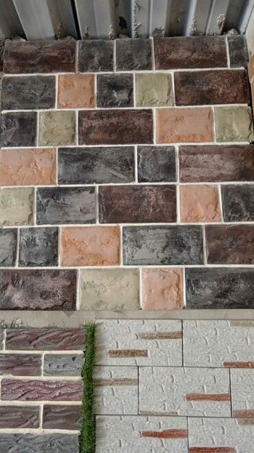 dərzi şəkilləri: Dekorativ daş panellər və fasad/plastik daş plitələr - Material — 1