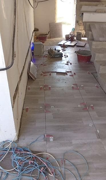alcıpan işleri: Kafel, metlax, kremqranit, pol və tavan işləri, laminat döşəmə – — 6