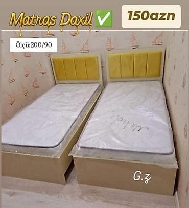 Təknəfərlik çarpayı, Matras ilə lalafo.az -da Təknəfərlik çarpayı, Matras ilə